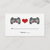 De Placement Carte Red Cute Gamer Place (Devant)