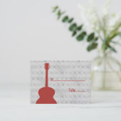 De Placement Carte Red Guitar Grunge Place (Debout devant)