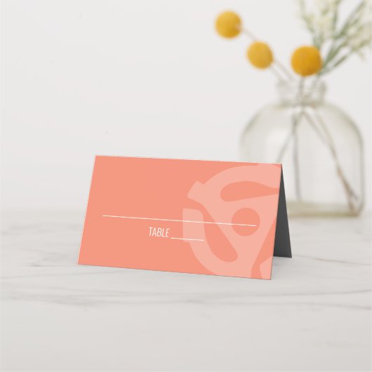 De Placement Carte Retro Vinyl Record Place (Devant)