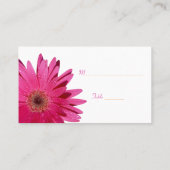 De Placement Carte Rose Gerbera Daisy White Place (Dos)