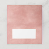 De Placement Carte rose Gold Faux Foil Moderne pliée Place Card (Extérieur déplié)