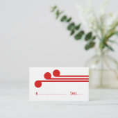 De Placement Carte Rouge Simple Déco Chic Place (Debout devant)