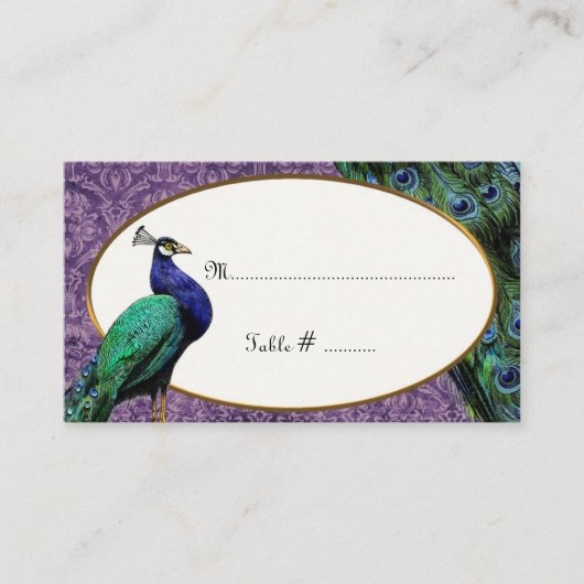 De Placement Carte Royal Peacock Purple Place (Devant)