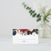 De Placement Carte Russe Marine Marsala Floral Mariage Plain Pl (Debout devant)