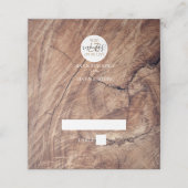 De Placement Carte Rustique Mariage en bois (Extérieur déplié)