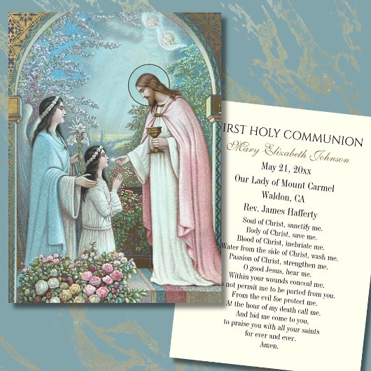 De Placement Carte Sainte Communion Catholique pour Commémorais
