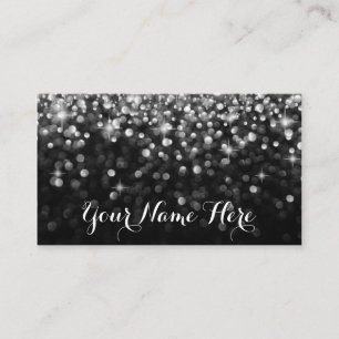 De Placement Carte Silver Black Hollywood Glitz Glam