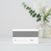 De Placement Carte simple Chevron Ebony (Debout devant)