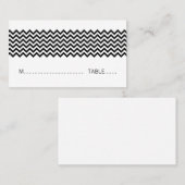 De Placement Carte simple Chevron Ebony (Devant / Derrière)