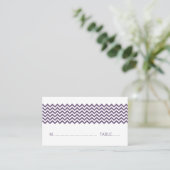 De Placement Carte simple Purple Chevron Place (Debout devant)