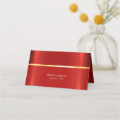 De Placement Carte simple Red Place (Dos)