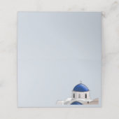 De Placement Carte simple Santorin Blue dôme place - Bleu clair (Extérieur déplié)