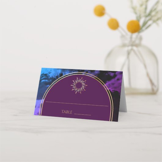 De Placement Carte spatiale Astrologique Galaxy Arch Violet Cos (Devant)