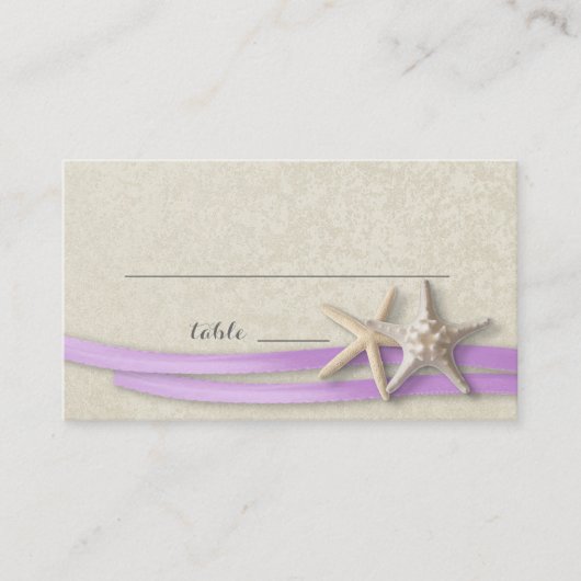De Placement Carte Starfish and Ribbon Place (Devant)