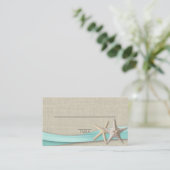 De Placement Carte Starfish and Ribbon Place Aqua (Debout devant)