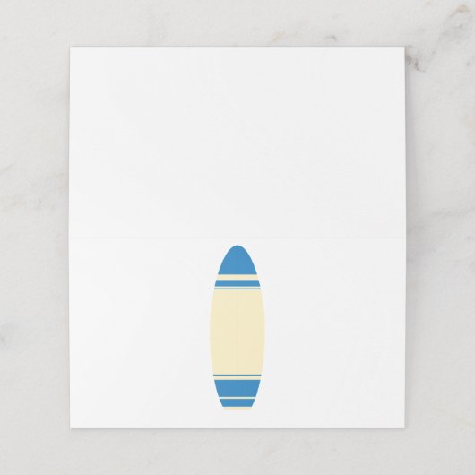 De Placement Carte surf (Extérieur déplié)