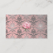 De Placement Carte table Damask Grunge rose (Dos)