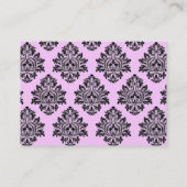 De Placement Carte table Damask rose et turquoise (Dos)