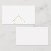 De Placement Carte topométrique géométrique bleu moderne (Devant / Derrière)