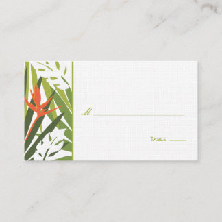 De Placement Carte Tropical Floral Place - Vert et Orange