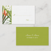 De Placement Carte Tropical Floral Place - Vert et Orange (Devant / Derrière)