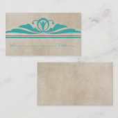 De Placement Carte turquoise élégante Déco (Devant / Derrière)
