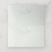 De Placement Carte verte et or, mariage boho (Intérieur déplié)