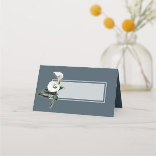 De Placement Carte vintage Calla Lily Mariage pliée Place Card