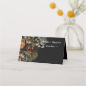 De Placement Carte vintage foncé (Dos)