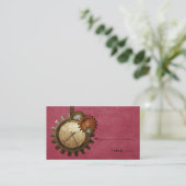 De Placement Carte vintage Horloge, Rose (Debout devant)