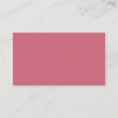 De Placement Carte vintage Horloge, Rose (Dos)