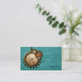 De Placement Carte vintage Horloge, Turquoise (Debout devant)