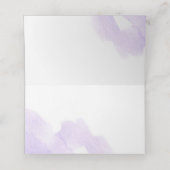 De Placement Chic Pastel Fleurs violettes Mariage Carte Place (Intérieur déplié)