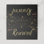 De Placement Chimmersif Mariage Sparkles Carte Place Réservé (Extérieur déplié)