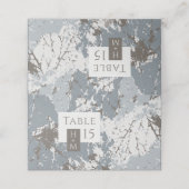 De Placement Chocolat d'ardoise Automne Feuilles Mariage Carte  (Extérieur déplié)