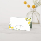 De Placement Citron Mariage Carte Place Foliage Rustique Citrus (Dos)
