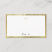 De Placement Classic Élégance Script Simple Mariage Carte Place (Devant)