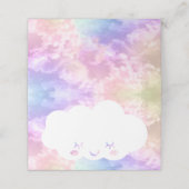 De Placement Cloud Neuf Carte Lieu Anniversaire - Kawaii Pastel (Extérieur déplié)