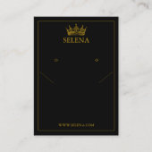 De Placement Collier Gold Crown et carte d'affichage d'oreille (Devant)