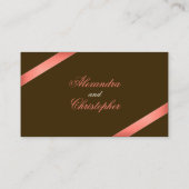 De Placement Coral Rouge Ruban Invité Table Carte Place (Dos)