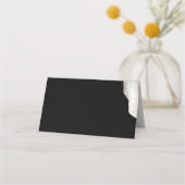 De Placement Cristaux blancs sur carte Mariage noir (Dos)