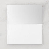 De Placement Cygne Stylisé Sur Carte Mariage Bleu (Intérieur déplié)