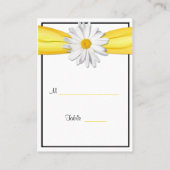 De Placement Daisy Yellow Ribbon spécial Occasion Carte Place (Dos)