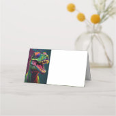 De Placement Drôle Dino Plié Carte Place (Devant)