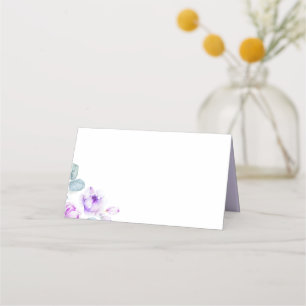 De Placement Dusty Purple Rose Mariage Carte Place