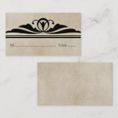 De Placement Ebony Elegant Deco Carte Place (Devant / Derrière)