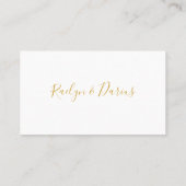 De Placement Élégant flou | Carte Mariage plat (Dos)