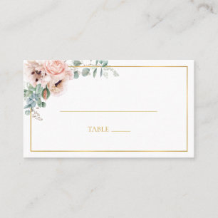 De Placement Élégant flou   Carte Mariage plat