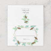 De Placement Elégant Monarque Papillon Mariage Carte Place (Extérieur déplié)