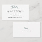 De Placement Élégant site Mariage botanique Insérer carte (Devant / Derrière)